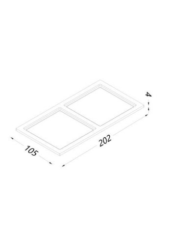00-00004195 Рамка двойная для серии COMBO 3, SWG PRO 00-00004195