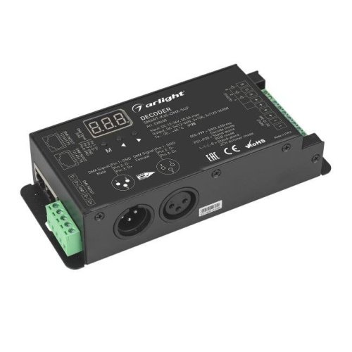 Декодер DMX512 для трансляции DMX512 сигнала ШИМ(PWM) устройствам Arlight 028408