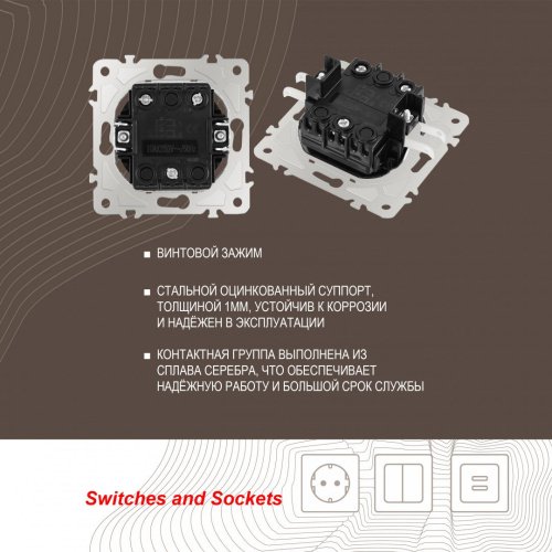 Выключатель Arte Milano Am-202 202.31-2.silver