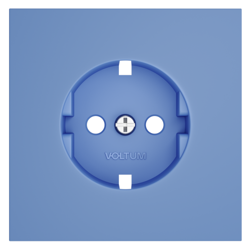 Накладка для розетки с заземлением, S70 (деним)