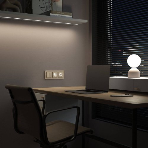 Розетка Werkel Встраиваемые механизмы айвори матовые W1171462/ Розетка с подсветкой W (айвори матовый)