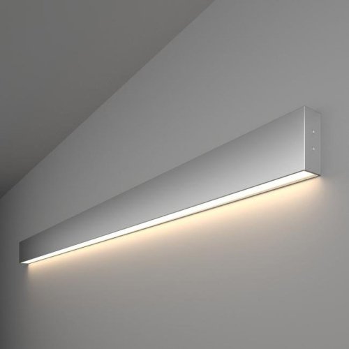 Настенный светильник Grand Elektrostandard Линейный светодиодный накладной односторонний светильник 128см 25W 4200K матовое серебро (101-100-30-128)