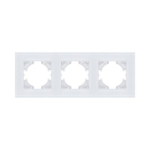 RM3WH Рамка 3-постовая, стекло белый Kollinger Reflex MG RM3WH
