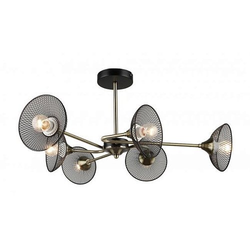 MD.5700-6-S-AB+BK Потолочная люстра IMEX MD.5700-6-S-AB+BK