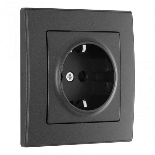 SET06-1-40-1 black Розетка Arte Milano Set06-1 SET06-1-40-1 black