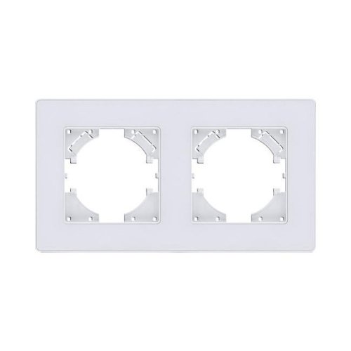 Рамка 2-постовая, белый Kollinger Eleganz Acryl EA2WH