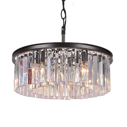 KR0387P-6B/P black/clear Подвесная люстра Delight Collection 1920s Odeon KR0387P-6B/P black/clear