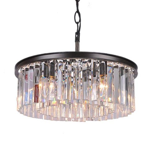 KR0387P-6B/P black/clear Подвесная люстра Delight Collection 1920s Odeon KR0387P-6B/P black/clear