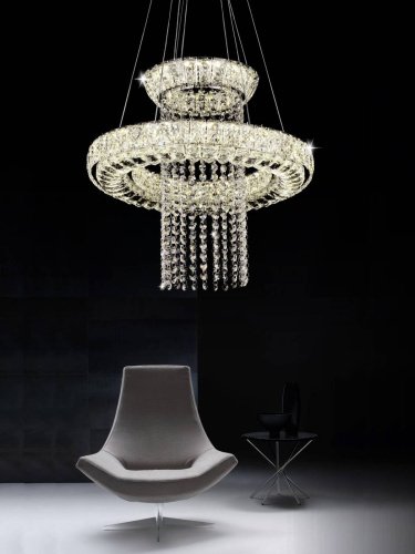 Подвесная хрустальная люстра Lumina Deco DDP 6939