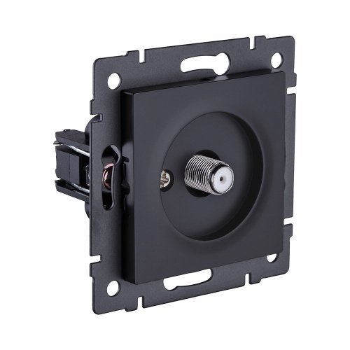 Розетка спутниковая SAT, черный матовый Kollinger REA-020BM для Aspekt, Eleganz, Reflex