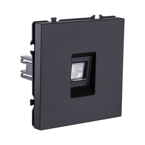 Розетка Ethernet RJ45 Cat.6, черный матовый Kollinger Eclipse EC-017BK