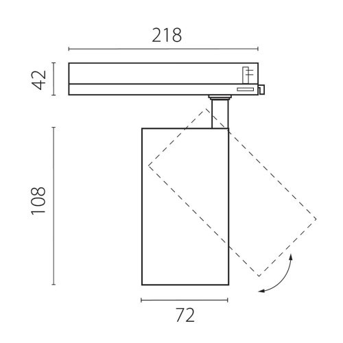 A5236TRIAC Трековый светильник Lightstar Alta Base A5236TRIAC