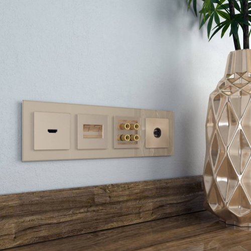 Розетка Werkel W1183011/ ТВ-розетка оконечная (шампань)