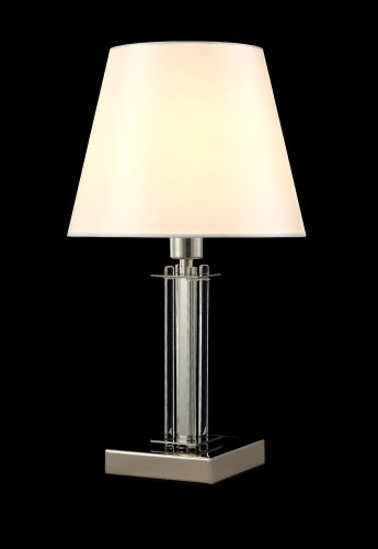 NICOLAS LG1 NICKEL/WHITE Настольная лампа Crystal Lux Nicolas NICOLAS LG1 NICKEL/WHITE