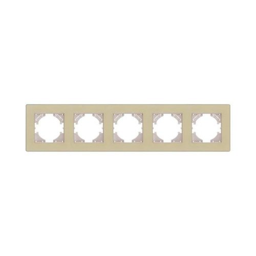 EA5GD Рамка 5-постовая, золотой Kollinger Eleganz Acryl EA5GD