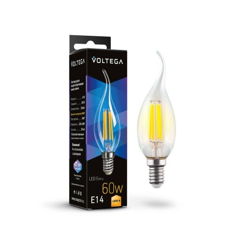 7209 Светодиодная лампа Voltega Candle wind 6W 7209