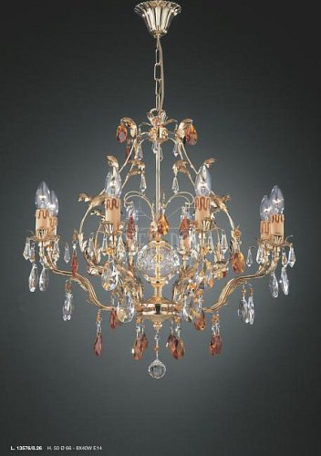 Подвесная хрустальная люстра 13576 La Lampada L 13576/8.26
