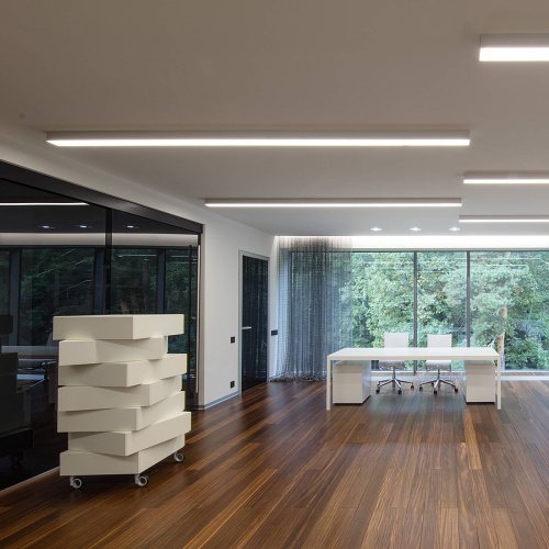 101-100-30-78-3000-a041489 Настенный светильник Elektrostandard Grand Линейный светодиодный накладной односторонний светильник 78см 15W 3000K матовое серебро (101-100-30-