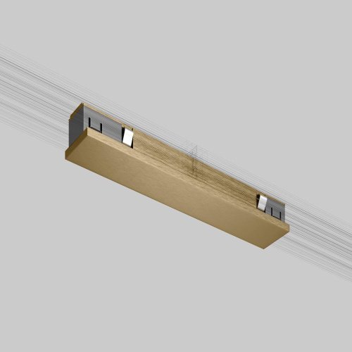 Коннектор для шинопровода Elektrostandard Line Magnetic Brass Line Прямой коннектор (латунь) 85008/00