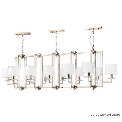 NICOLAS SP12 L1600 GOLD/WHITE Подвесная люстра Crystal Lux Nicolas NICOLAS SP12 L1600 GOLD/WHITE