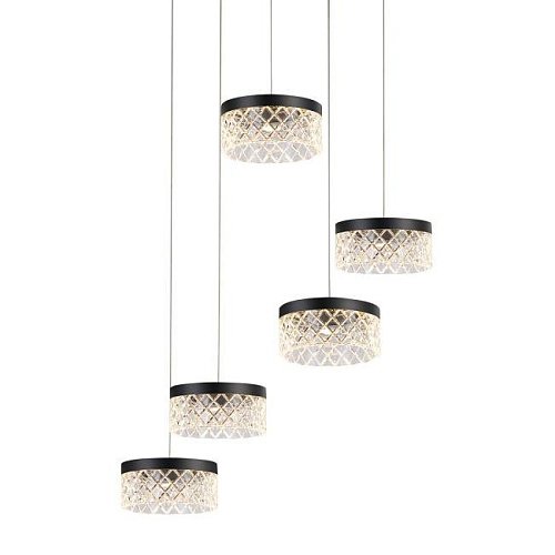 MD21020075-5A matt black Светильник подвесной Delight Collection Diamond cut MD21020075-5A matt black