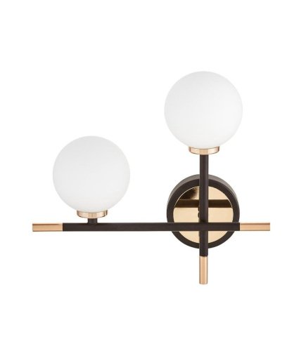 Настенное бра Lumina Deco Marsiada LDW 6033N-2 BK+GD