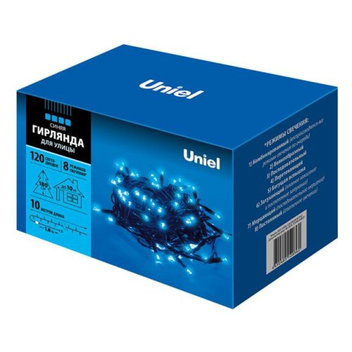 Гирлянда Uniel ULD-S1000-120/DBA BLUE IP67