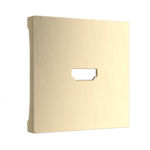 Накладка на механизм Werkel WL10-HDMI-CP/ Накладка для розетки HDMI (шампань рифленый)