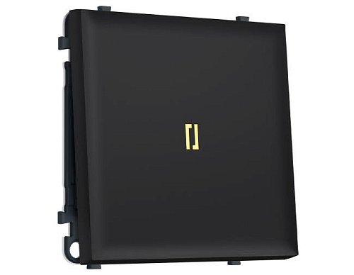 MS982050 MS982050 Комплект механизма 1-кл выключателя с самовозвратом с подсветкой 3200K SIGMA Черный Мягкое касание QUANT PRO (SP9820, PR113, G11Y)