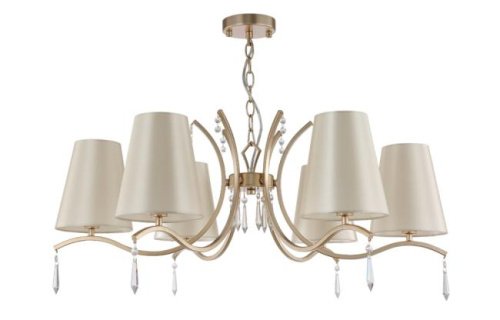 RENATA SP6 GOLD Подвесная люстра Crystal Lux Renata RENATA SP6 GOLD