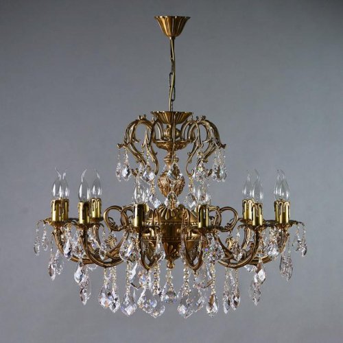 Подвесная хрустальная люстра Alicante Ambiente 8888/12 AB New Leaf