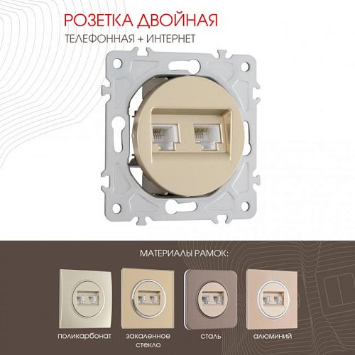 202.44-1.shampan Розетка Arte Milano Am-202 202.44-1.shampan