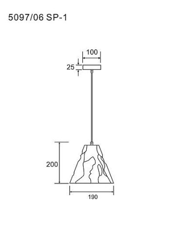 Светильник подвесной Divinare Piramide 5097/06 SP-1