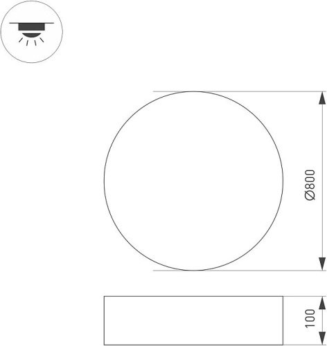 Светильник потолочный Arlight Tor Pill 023002(4)