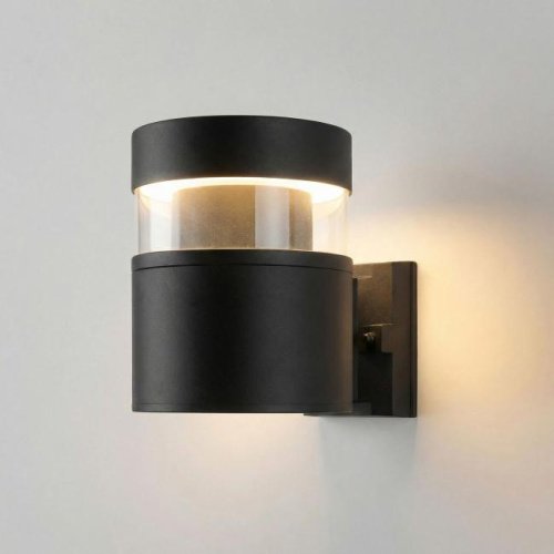 Уличный настенный светильник Elektrostandard Techno 1530 TECHNO LED 3000K чёрный