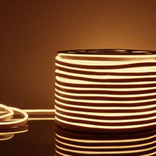 Светодиодный шнур Elektrostandard LS 001 220V 9,6 IP67 Гибкий неон LS001 220V 9.6W 120Led 2835 IP67 3300K односторонний теплый белый, 50 м a052995