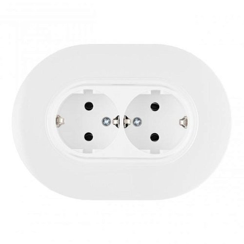 SET08-double-40-2 white Розетка Arte Milano Set08-2 SET08-double-40-2 white