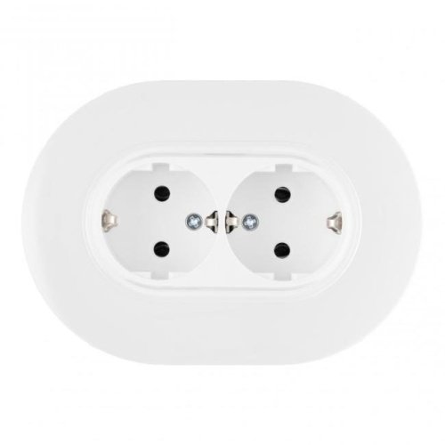 Розетка Arte Milano Set08-2 SET08-double-40-2 white