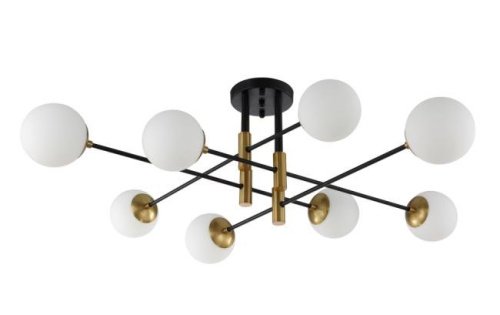 FIDEL PL8 BLACK Потолочная люстра Crystal Lux Fidel FIDEL PL8 BLACK