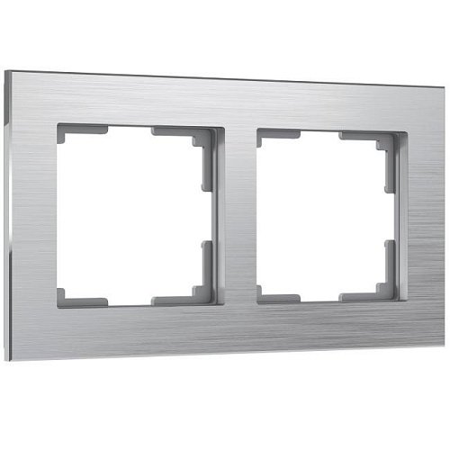 W0021706/ Рамка на 2 поста Aluminium (алюминий) Рамка Werkel W0021706/ Рамка на 2 поста Aluminium (алюминий)