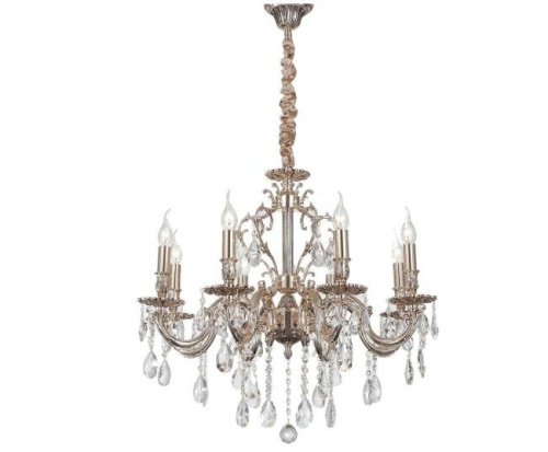 BARLETTA 1730.8 coffe gold Подвесная хрустальная люстра Barletta Lucia Tucci BARLETTA 1730.8 coffe gold