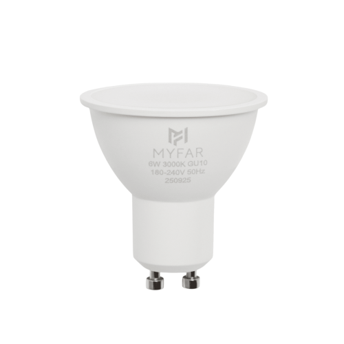 MB1201GU10-6W3K Светодиодная лампочка Базиc GU10 MyFar MB1201GU10-6W3K