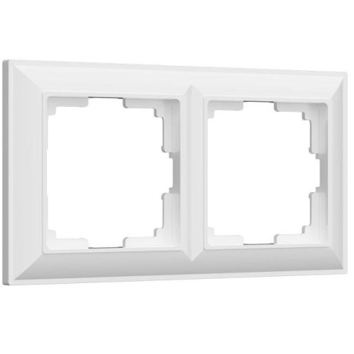 W0022201/ Рамка на 2 поста Fiore (белый) Рамка Werkel W0022201/ Рамка на 2 поста Fiore (белый)