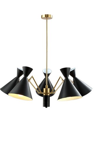 JOVEN SP5 GOLD/BLACK Люстра на штанге Crystal Lux Joven JOVEN SP5 GOLD/BLACK