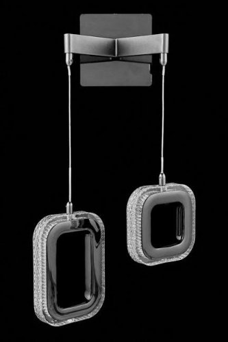 LE7701/2W Grey/Black Chrome Настенное бра LEON Theona LE7701/2W Grey/Black Chrome