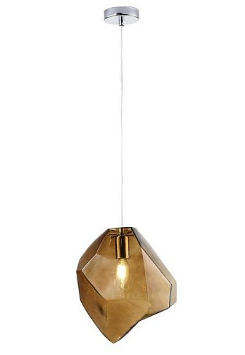 NUESTRO SP1 CHROME/BROWN Светильник подвесной Crystal Lux Nuestro NUESTRO SP1 CHROME/BROWN
