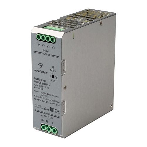 Источник напряжения для монтажа на DIN-рейку Arlight Arv 040232