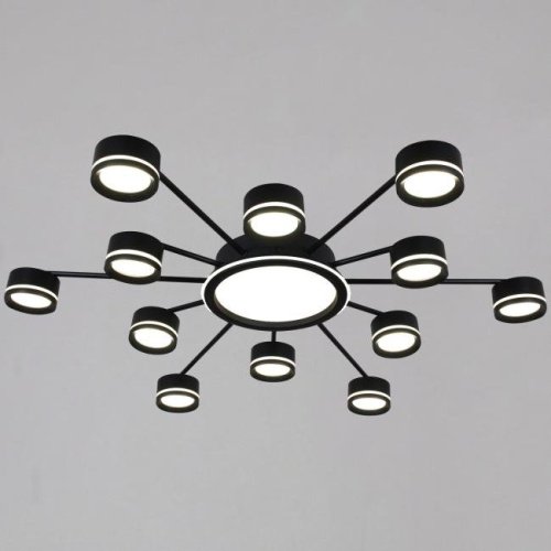 Потолочная люстра Reluce 20590-0.3-6+6+1 Black