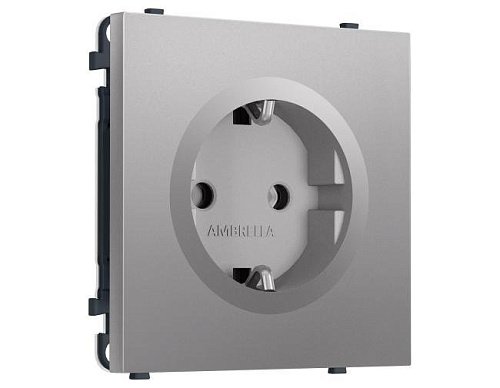 MS506010 MS506010 Комплект механизма электрической розетки SIGMA Сталь матовый 50Hz 2P+E с/з 16A-250V QUANT PRO (SP5060, PR141)