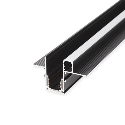 Slim Magnetic Шинопровод встраиваемый с местом под светодиодную ленту (чёрный) (2м) 85132/00 Шинопровод встраиваемый с местом под светодиодную ленту Elektrostandard Slim Magnetic Slim Magnetic Шинопровод встраиваемый с местом под светодиодную ленту (чёрный) (2м) 85132/00